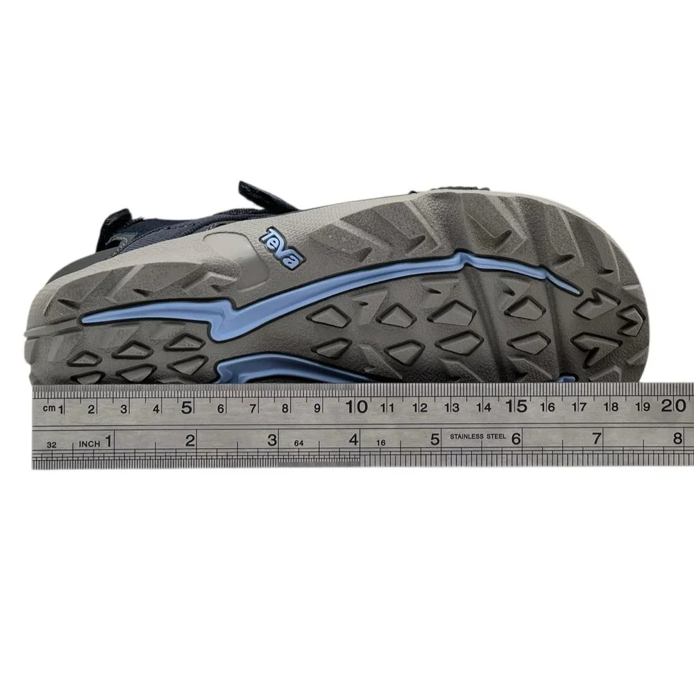 Teva K Tanza Youth Big Boys Sport Outdoor Sandals Size 1 Blue Gray‎ Adjustable